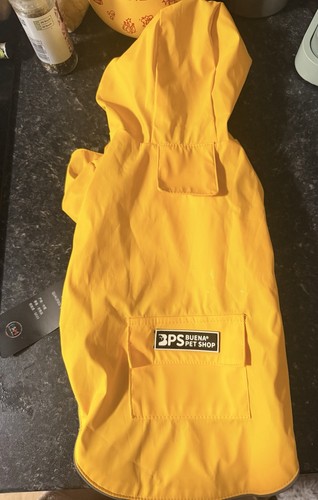 Yellow waterproof dog raincoat - waterproof,
