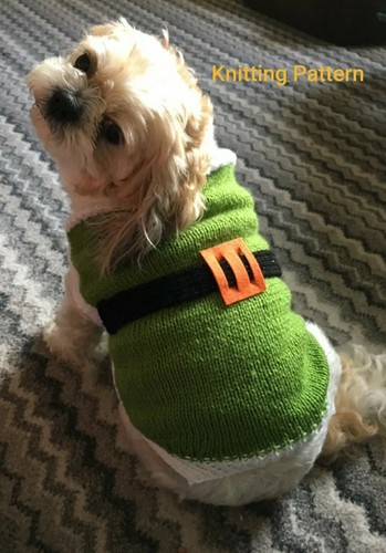 Dog coat knitting pattern - dog, st