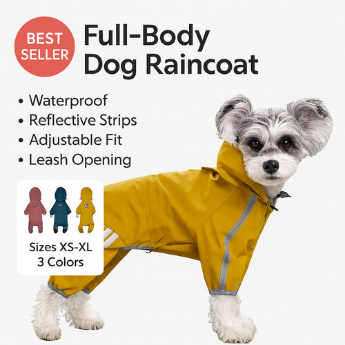 Dog raincoat waterproof - raincoat,