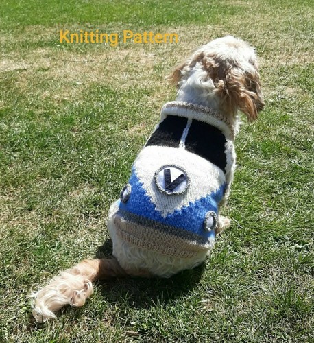 Knitting pattern camper dog - knitting,